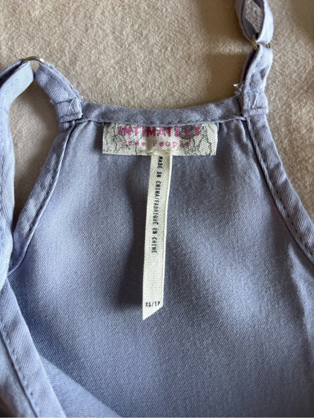 Free People Tattered Up Shred Slip Dress in Lavender | Size XS